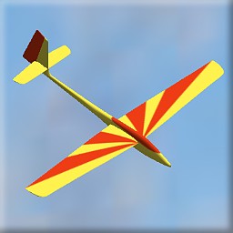 Quartz: Based on the aerobatic glider designed by Francois Cahour - aileron, elevator, flaps and rudder.