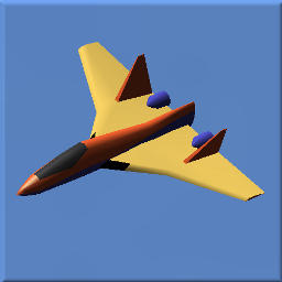 Jet-style plane with two pusher props.
