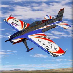RT Eraser Five: Indoor electric plane designed by Robin Trumpp. Use the dual rates to switch between smooth and 3D flying.